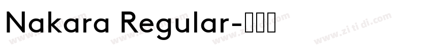Nakara Regular字体转换